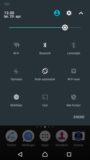 Slå av Wi-Fi og Bluetooth