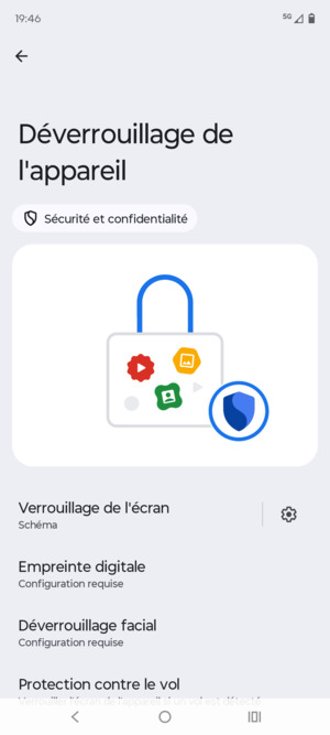 Votre téléphone est maintenant sécurisé par un écran de verrouillage