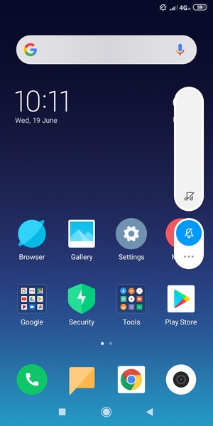 Select MUTE for silent mode
