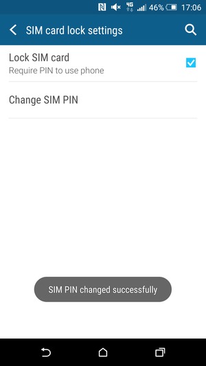 Your SIM PIN has been changed
