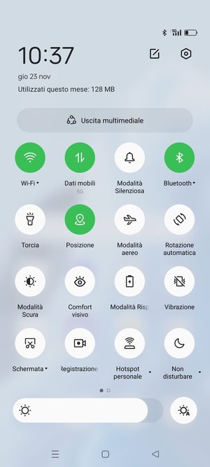 Disattiva Wi-Fi e Bluetooth