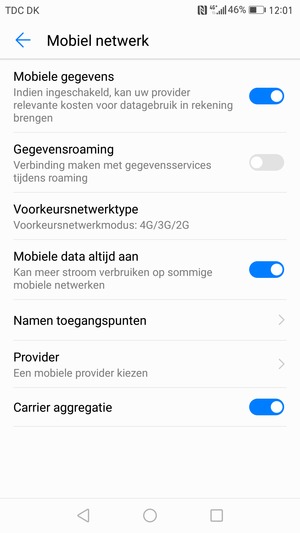 Selecteer Namen toegangspunten