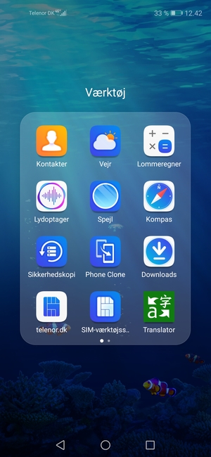 Vælg Kontakter