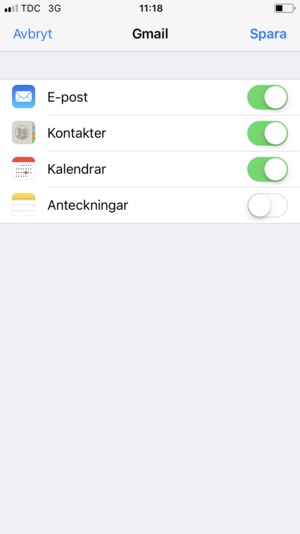 Välj Spara