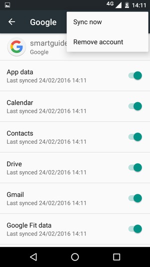 Select Sync now
