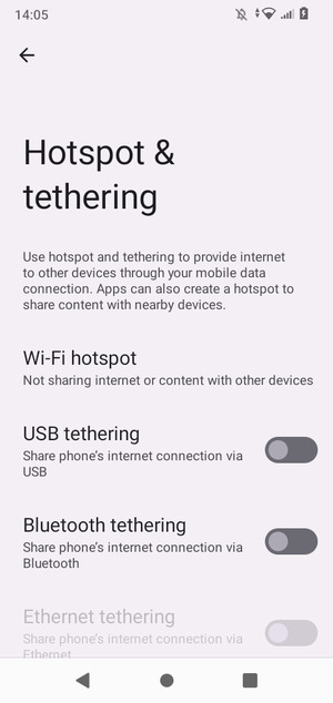 Select Wi-Fi hotspot