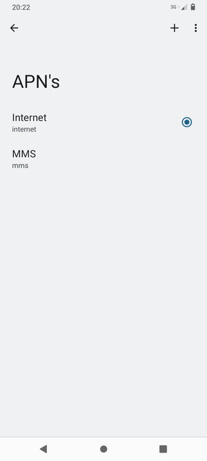 Selecteer de Menu-knop