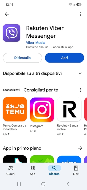 Seleziona Apri