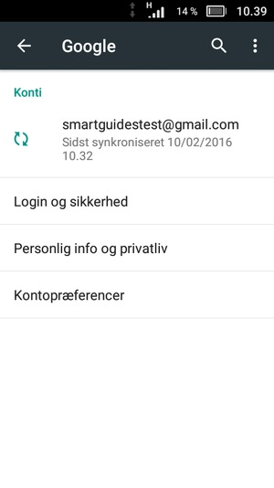 Vælg din konto