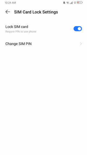 Select Change SIM PIN