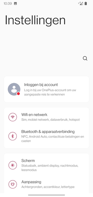 Selecteer Wi-Fi en netwerk