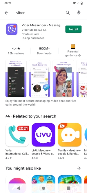 Select the app