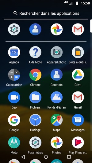 Sélectionnez Paramètres