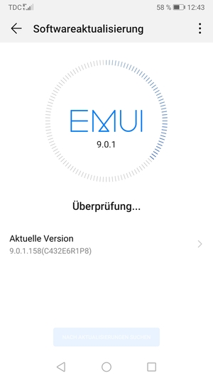 Warten Sie, bis die Suche abgeschlossen ist