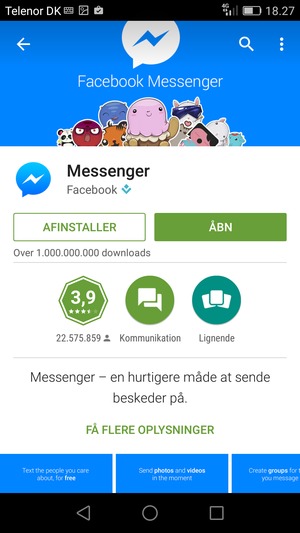 Vælg ÅBN
