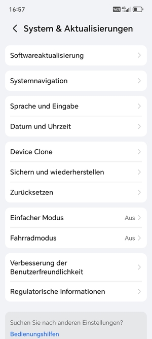 Wählen Sie Softwareaktualisierung