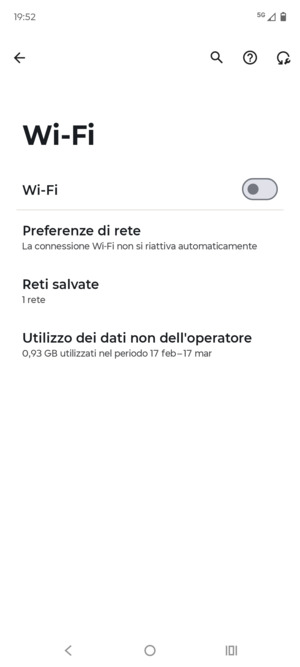 Attiva Wi-Fi