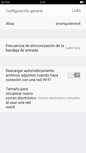 Introduzca su nombre y seleccione Listo