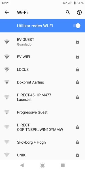 Ahora está conectado a la red Wi-Fi