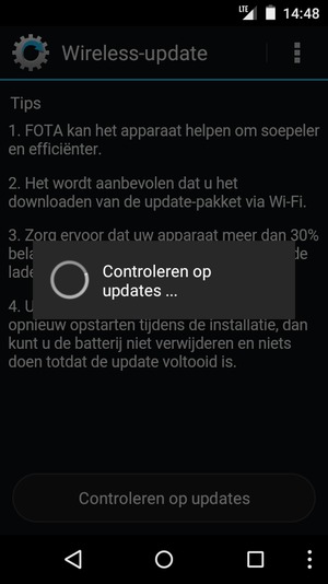 Wacht tot de zoekopdracht beëindigd is