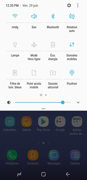 Désactiver Wi-Fi et Bluetooth