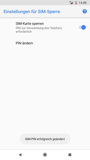 Ihre SIM-PIN wurde geändert