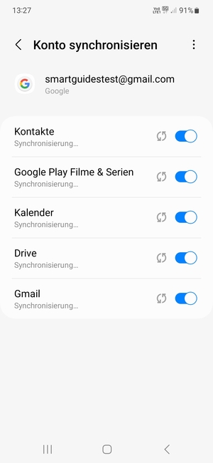 Ihre Daten werden synchronisiert