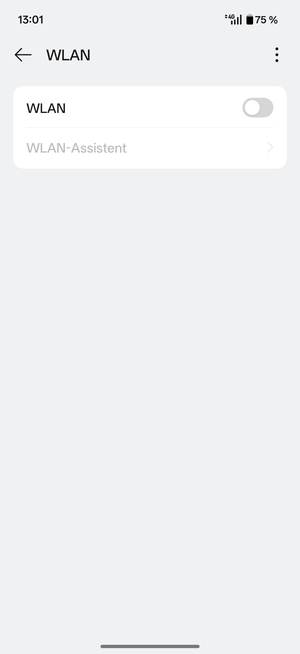 Schalten Sie WLAN ein