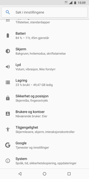 Bla til og velg Brukere og kontoer