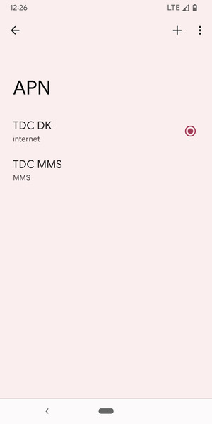 Seleziona il tasto Menu