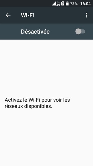 Activer le Wi-Fi