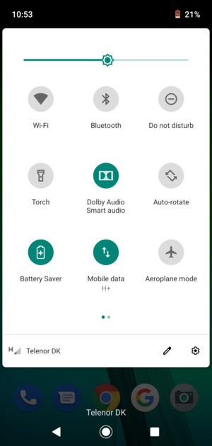 Select the Settings button