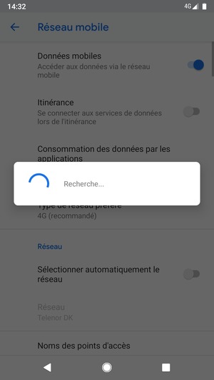 Veuillez attendre la fin de la recherche