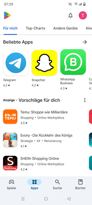 Wählen Suche