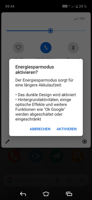 Wählen Sie AKTIVIEREN
