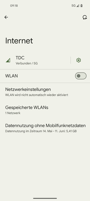 Schalten Sie WLAN ein