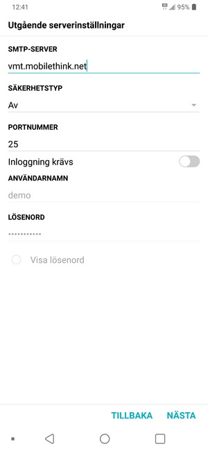 Stäng av Inloggning krävs och välj NÄSTA