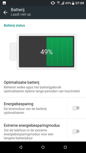 Schakel Extreme energiebesparingmodus in