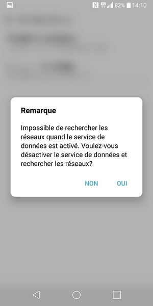 Sélectionnez OUI