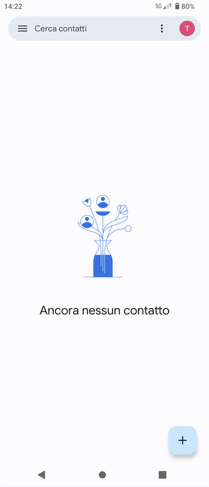 Seleziona il tasto Menu
