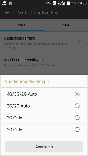 Selecteer uw voorkeursoptie