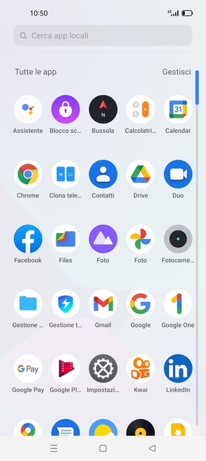 Seleziona Impostazioni