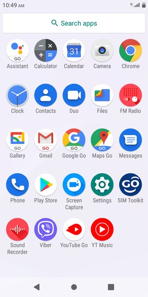 Scroll to and select Settings