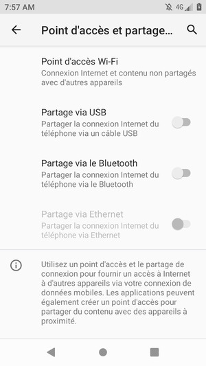 Sélectionnez Point d'accès Wi-Fi