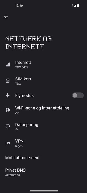 Velg SIM-kort