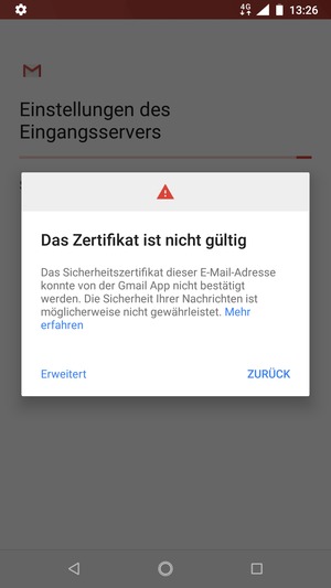 Wählen Sie Erweitert