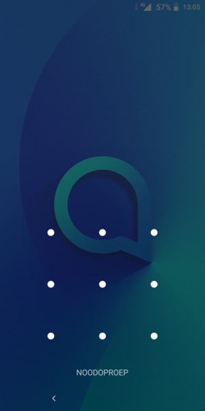 Uw telefoon is nu beveiligd met een schermvergrendeling