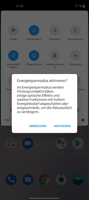 Wählen Sie AKTIVIEREN
