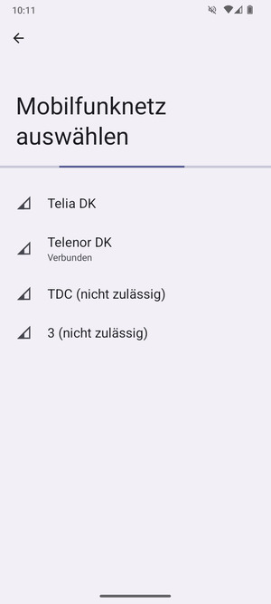 Warten Sie, bis die Suche abgeschlossen ist