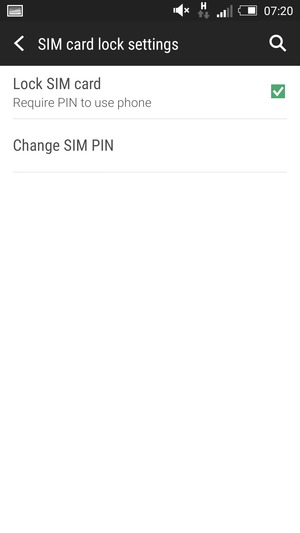 Select Change SIM PIN